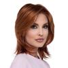 Short Straight Synthetic Wig for Women Auburn Bob Wigs with Bangs Natural Soft Hair Daily Cosplay Party Heat Resistant