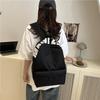 Student Solid Color Schoolbag Backpack Nylon Material Internal Phone Pocket