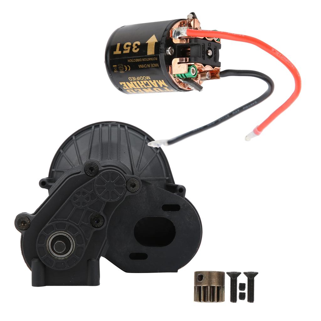 Cutie de viteze cu motor perii carbon extern 35T 540 cu perii pentru Axial SCX10 SCX10 II 90046negru