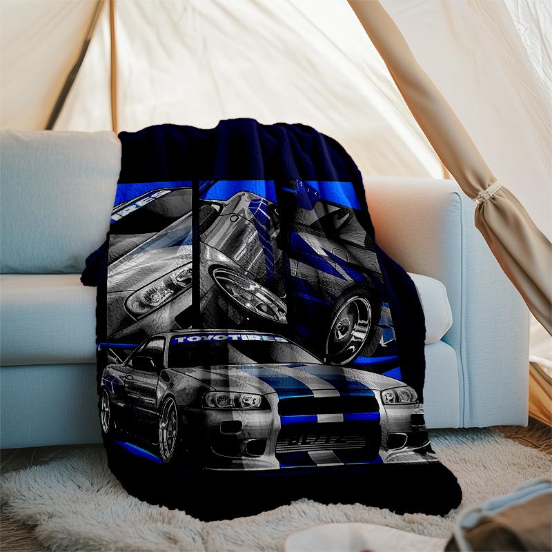Fast & Furious Motiv Decke - Perfekt für Sofa, Bett, Reisen & Outdoor | Maschinenwaschbar, Gemütlich & Langlebig.