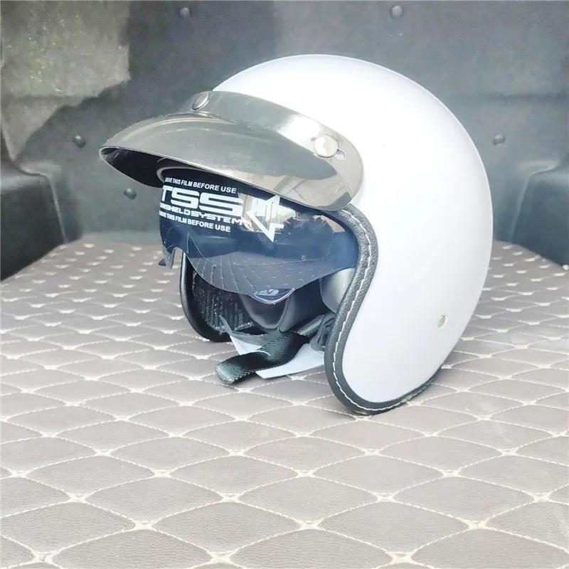 ECE DOT New Casco Capacetes Motorcycle Retro Vintage Motocross Helmet 3/4 Open Face Scooter Helmets XS L Xl