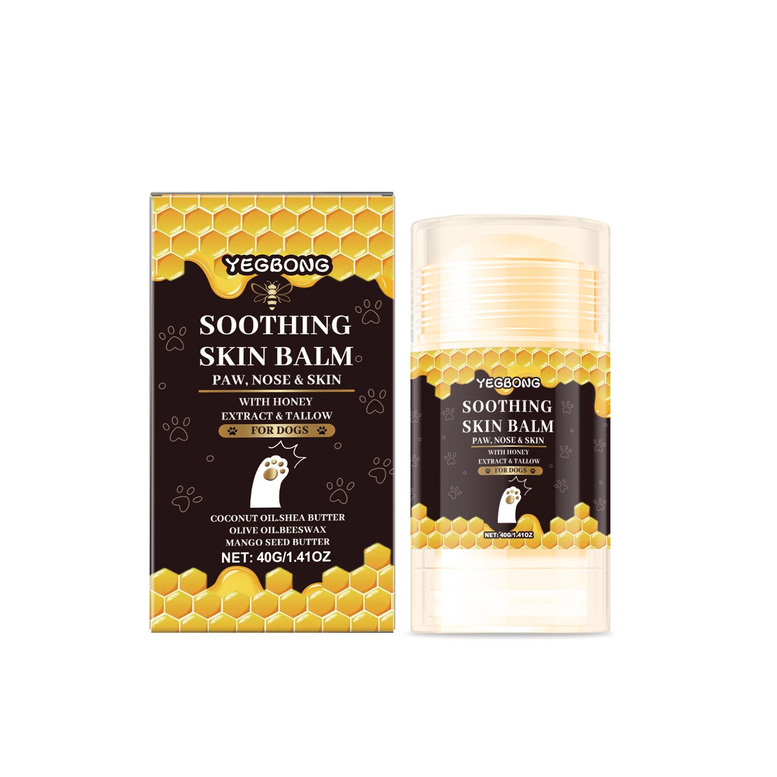 

Yegbong Pet Honey Foot Stick Gentle Care Moisturizing Stick Deep Hydration Nourishing Paw Pads Flexible