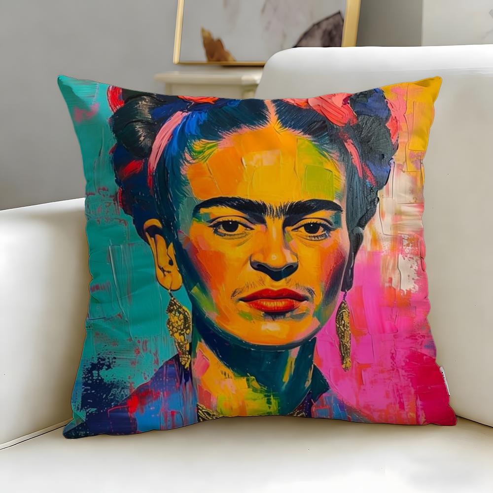 Klasická umělkyně Frida Kahlo Povlak na polštář Měkký a snadno omyvatelný Povlak na polštář – Všestranný pro pohovku, postel, cestování a kancelář