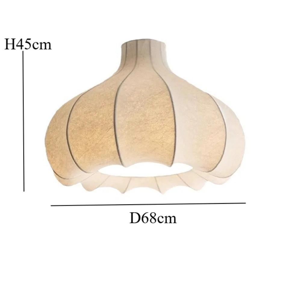 New French Medieval Pendant Luxury Chandelier for Living Room Clothing Store Simple Creative Cream Wind Fabric Hanging Lamp