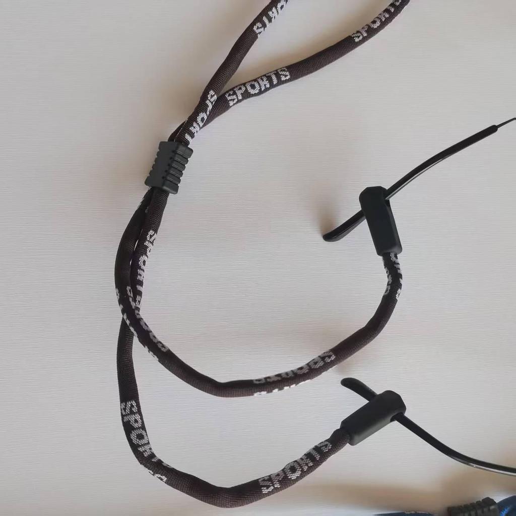 Adjustable Silicone Anti-Slip Sports Glasses Cord - Unisex, Multiple Colors