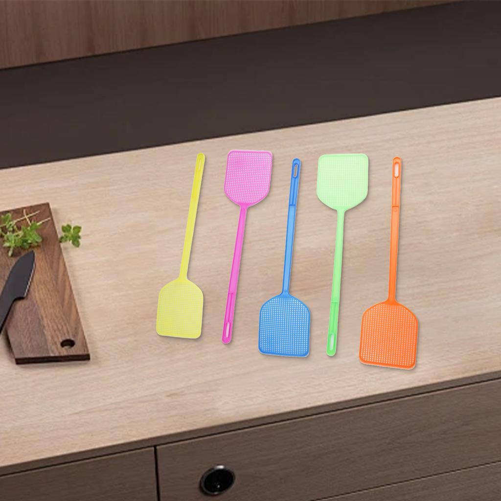 Flies Pat Fly Swatters Pest Control Solid Color Fly Swatter Home Fly Swatter Long Handle Manual Practical Restaurant