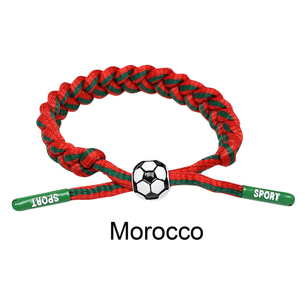 Football Team Fan Support Identification Woven Bracelet