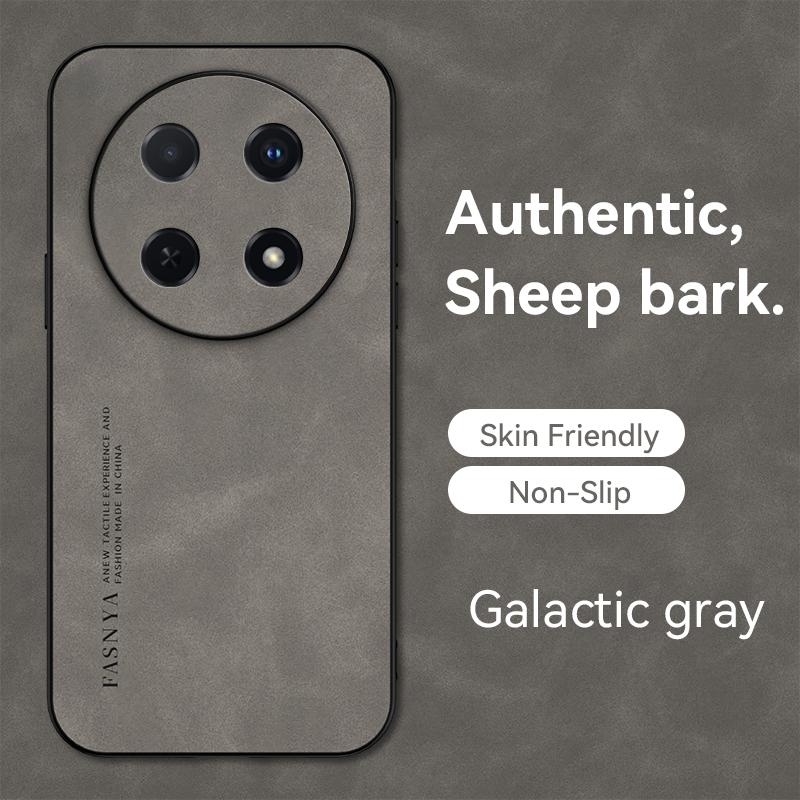 

Для Huawei nova 12i 12 i nova12i CTR-AL20 CTR-L81 чехол Мягкий силиконовый край Жесткая задняя крышка Чехол для телефона из искусственной кожи For Huawei nova 12i серый