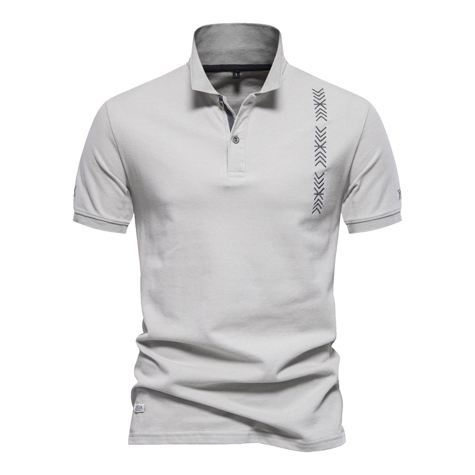 

Мужская рубашка, мужская повседневная вышивка, мужские дышащие короткие рукава XL