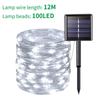 50/100 LED Solar Rope Strip Light Outdoor IP65 Waterproof Light Strings Christmas Decor For Garden Lawn Tree Yard Fence Pathway