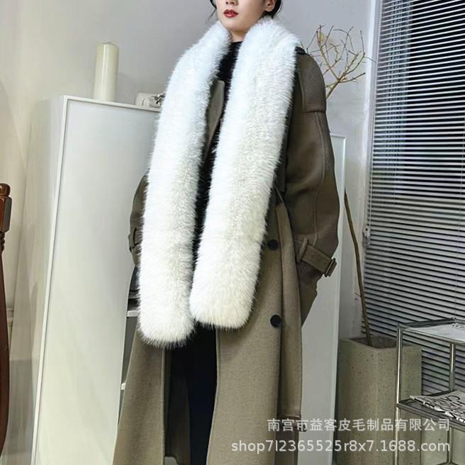 Scarf Women's Winter Extended Imitation Fur Fox Fur Collar Warm Shawl Plush Scarf Versatile Scarf