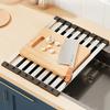 Foldable Sink Dish Rack, Anti-Rust & Space-Saving. Dries Dishes & Veggies Fast. Perfect for Small Kitchens.