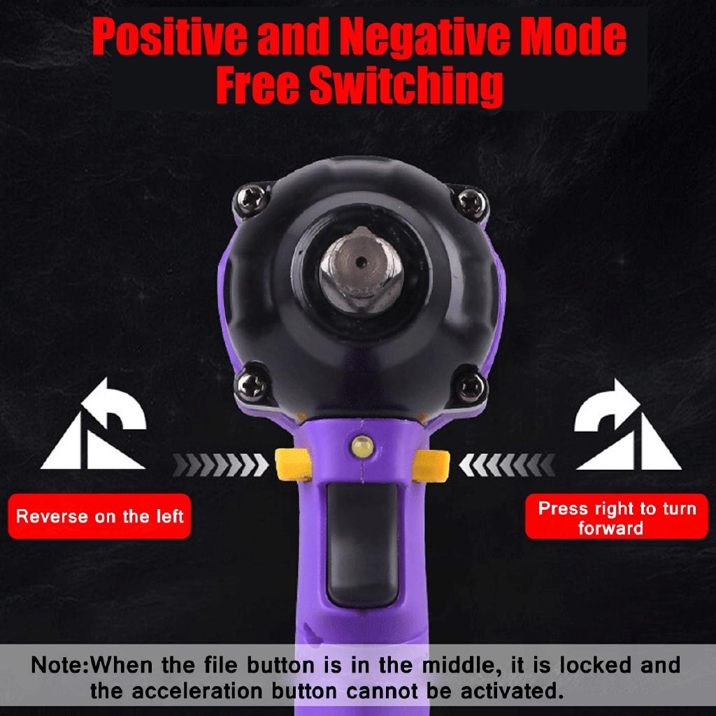 Brushless 24800mAh 480NM 2in1 Electric Drill &Impact Wrench Cordless High Torque