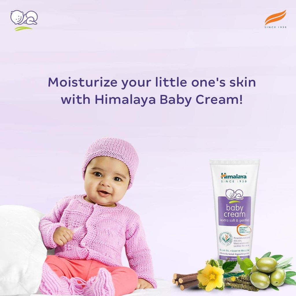Himalaya Baby Cream 200ml Face Moisturizer Day Cream For Dry Sensitive Skin, Unisex Protection