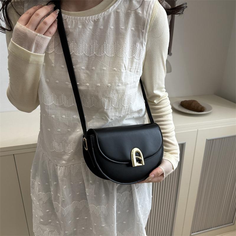 Retro Commuting Handbag Women High-end Saddle Bags Casual Versatile Single Shoulder Crossbody Bag For Daily Use CLE