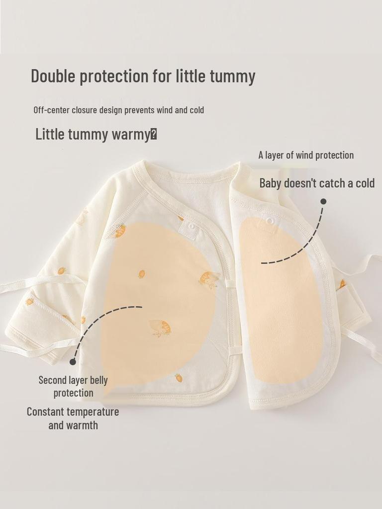Herbst-Winter Reiner Baumwolle Neugeborenen Halbrücken Babykleidung, Nahtloses Design | Anyang Baby- und Kinderbekleidung