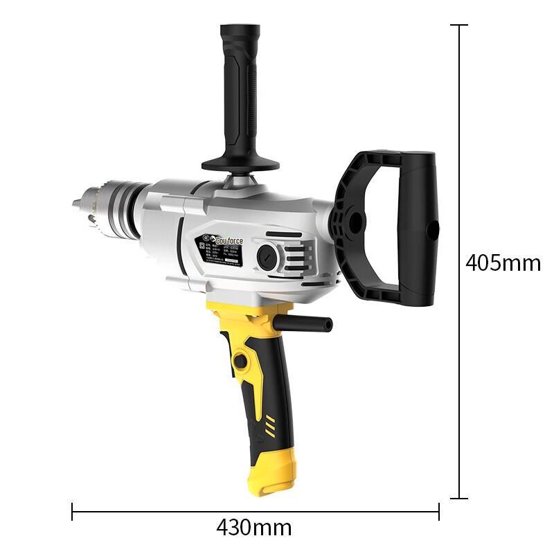 Deli DL601161 1200W Corded Brushless Multi-purpose Electric Drill & Mixer CN Plug (adapter Included)