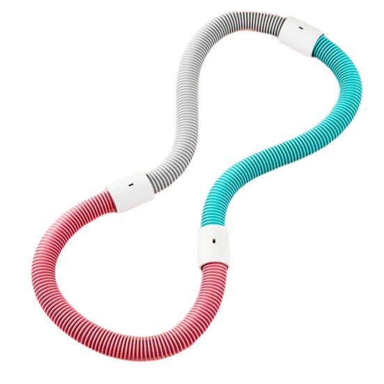 Weighted Soft Spring Hoop Waist-Friendly Foldable Fitness Hoop Portable Home Gym Men Women Adults Body Waist Slimming Exercise Equipment