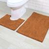 Set aus 2 Badezimmerteppichen Toilettenteppichen Super saugfähige Bodenmatten Europäische Dekoration