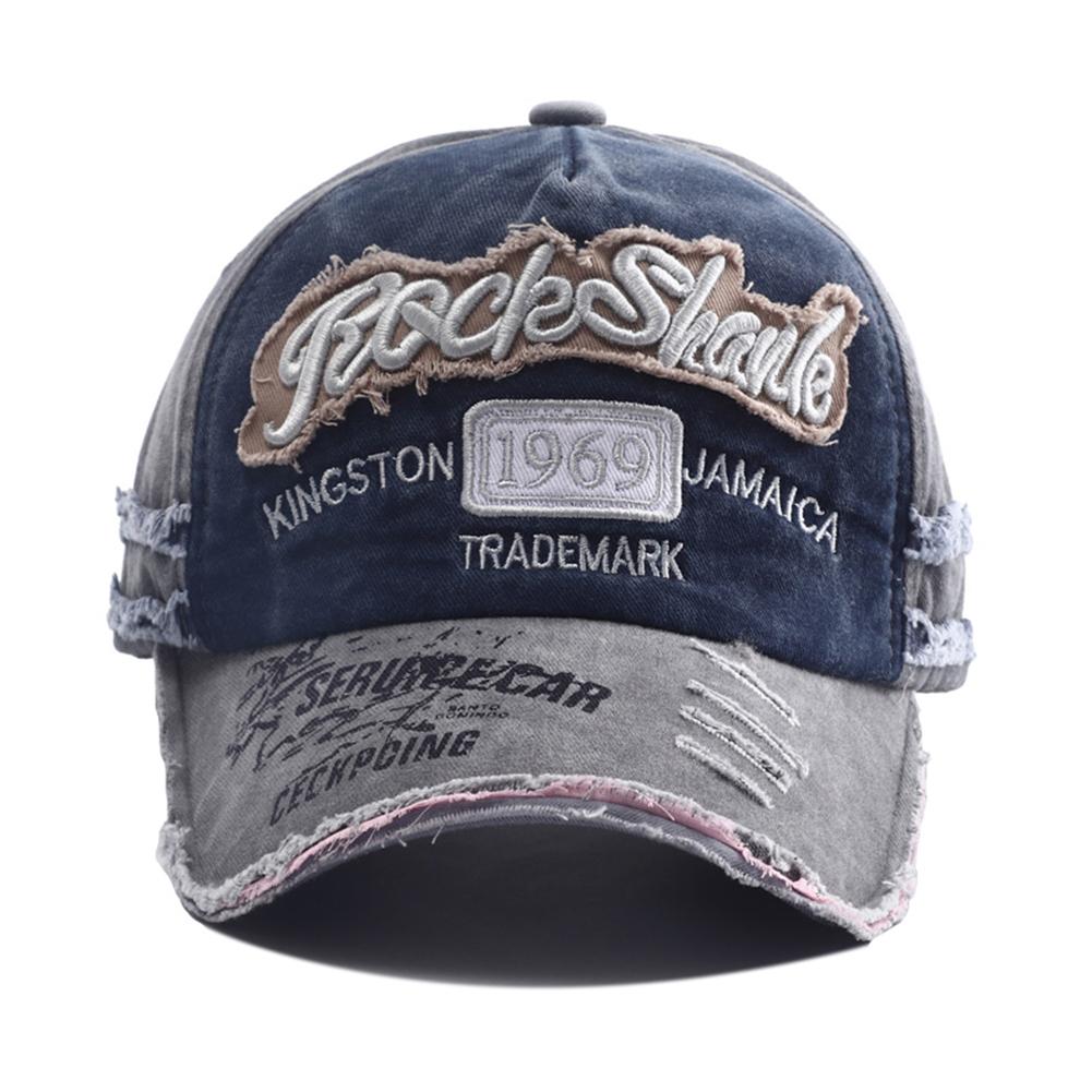 Baseball Cotton Washed Stitching Stitched Embroidered Alphabet School Old Vintage Caps Women Men Adjustable Casual Y2K Hat Hip Hop Urban Street