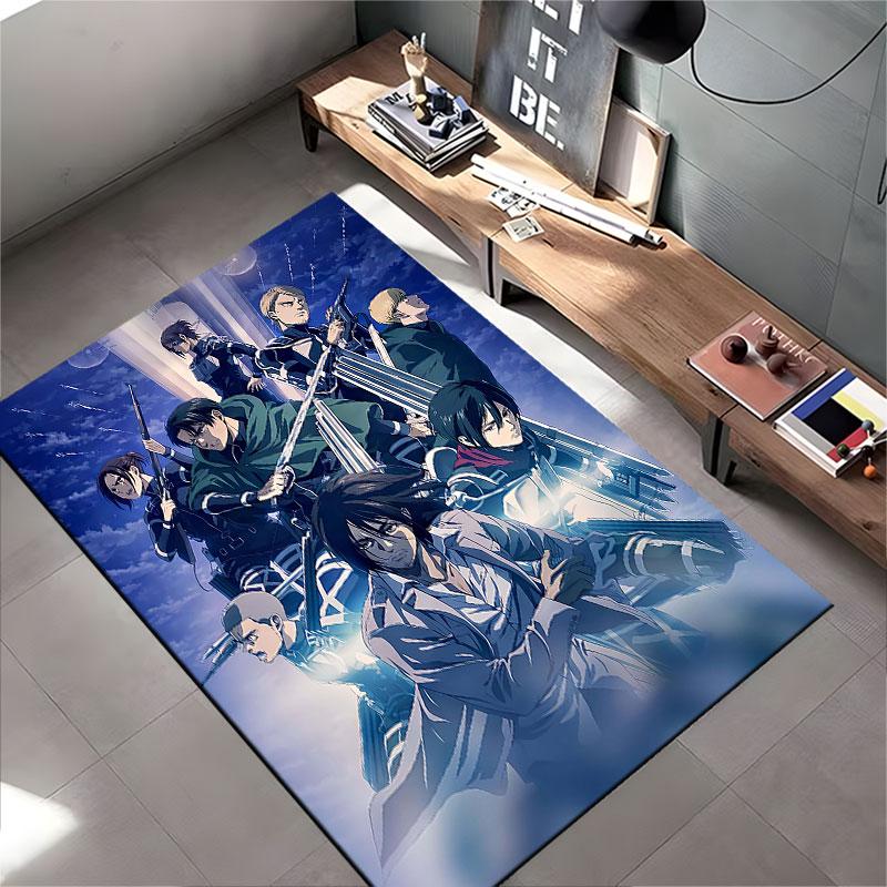 Anime Warrior Squad Design suitable as a non-slip mat for the living room or bedroom sofa