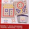 Creativity Montessori Wooden Rope Board Interaction Graphical Educational Toys  Kids