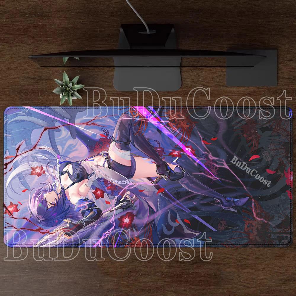 Honkai Star Rail HSR Acheron Mouse Pad Rug HD Printing Desk Mat Anime Cute Girl Gaming Office Keyboard Anime Large Game Mousepad