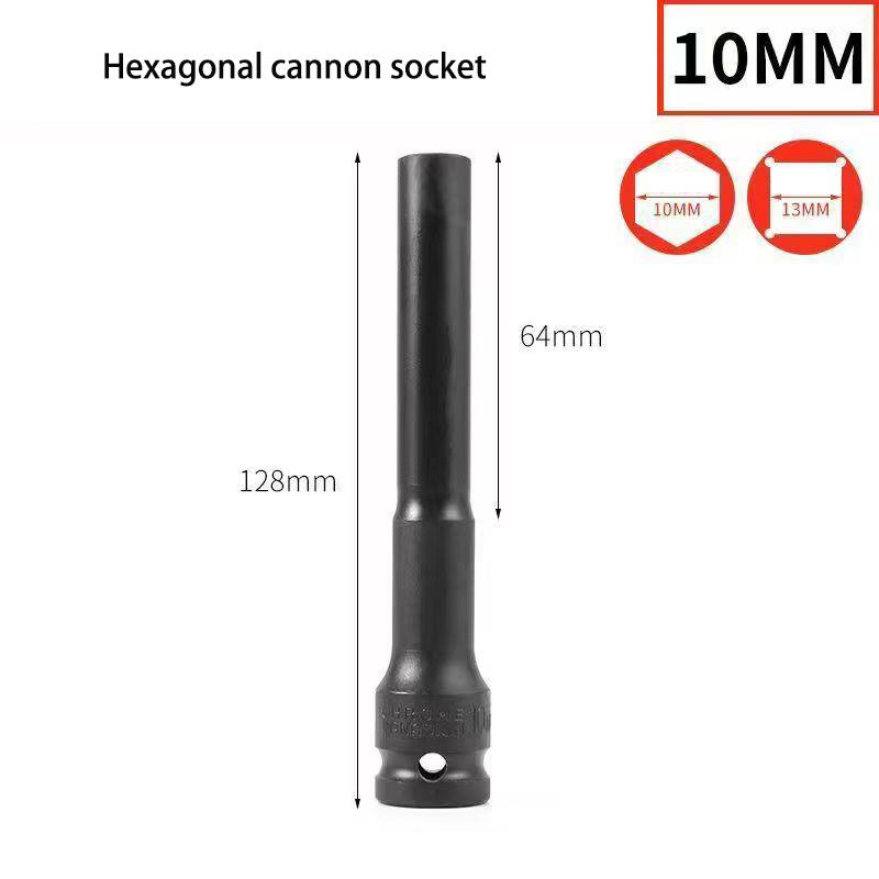 1/2 Drive Wrench Extended Hex Socket 10mm 12mm 13mm 17mm 19mm Adapter Spanner Converter Deep Impact Socket Tire Removal Tools