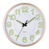 Non-Ticking Night Light Hanging Clock Glow In The Dark Wall Time Clock  Home Decor
