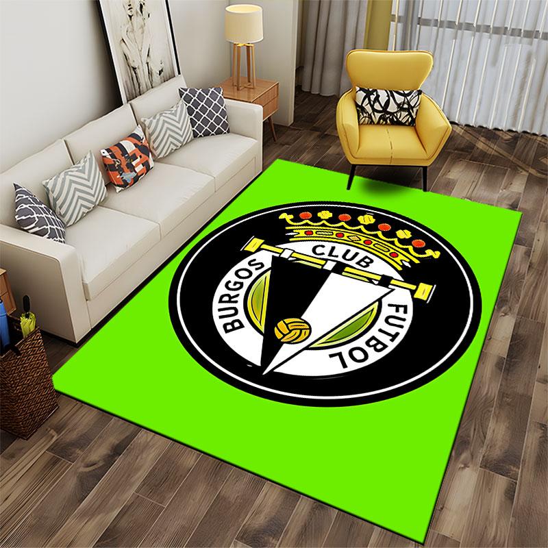 Burgos Club Futbol Logo Carpet suitable as a non-slip mat for the living room or bedroom sofa