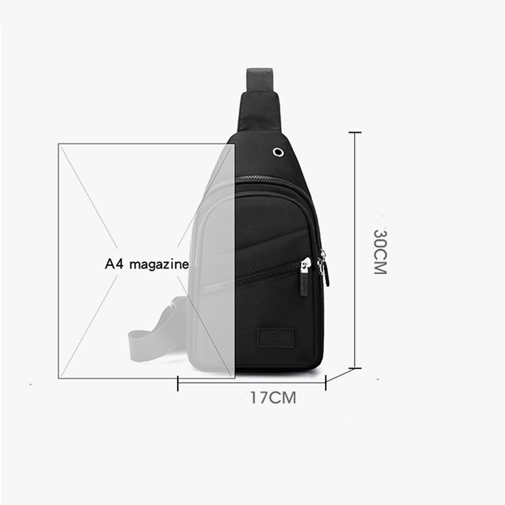 Casual Polyester Women Chest Bag Fanny Pack Water Proof Sport Shoulder Sling Backpack Lightweight Chest Shoulder Bag