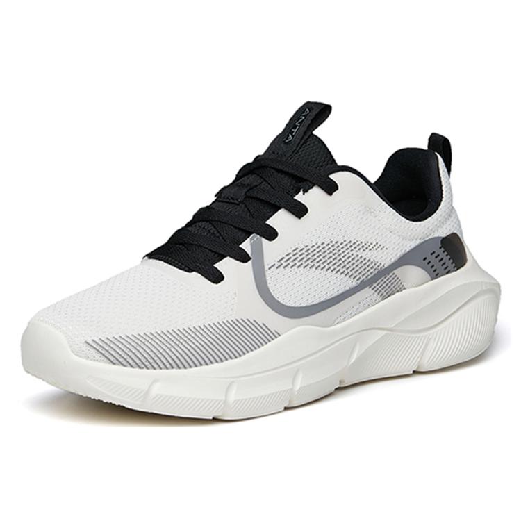 Anta Variety Training Collection Wear resistant And Lightweight Low top Training Shoes Men's White Black 112217705-1
