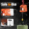 1500W 1100LBS Electric Hoist Winch, 2-in-1 Remote+Manual Control, 16FT/MIN Lift for Garage Warehouse Construction Lifting