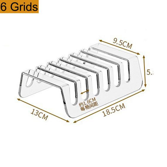 6/8 Cells Multi-device Tablet, Electronic Storage Box, Desktop Phone Charging Storage Rack, Stand, Acrylic, Easy To Organize
