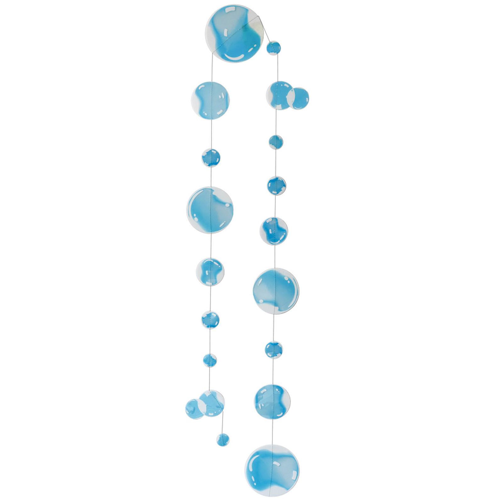 

2 шт. плоская подводная гирлянда из пузырей для Русалочки, декор для вечеринки, плавающая подвесная серпантина для бассейна, океана, детский день рождения, детский душ, день рождения, свадьба, ребенок One Size синий