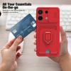 Camera Push Window Case For Xiaomi Redmi Note 13 Pro Plus 12 11 10 For Redmi 12C 13C 10C Magnetic Card Slot Phone Cover