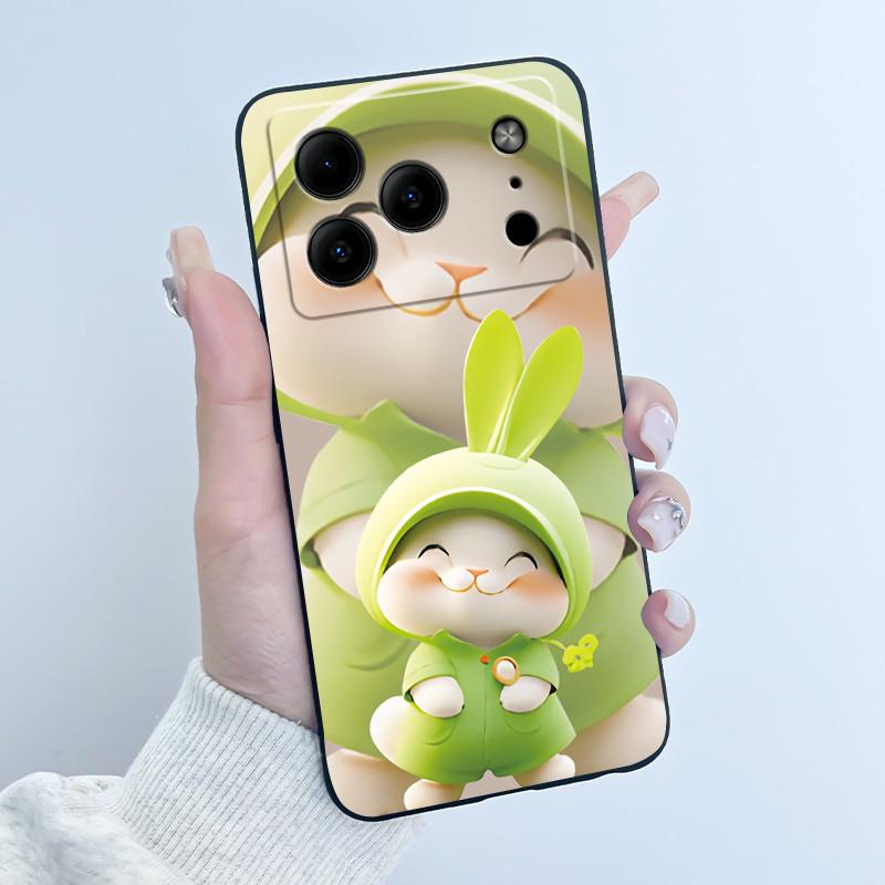 Para Carcasa Doogee Note56 Para Funda de Teléfono Doogee Note 56 Estética Lujo Lindo Genial Niño Niñas Negro Mate Silicona Suave Cubierta Trasera