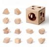 1 Set Wooden Shape Sorting Box Preschool Learning Fine Motor Skills Geometry Block Matching Game Toddler Boys Girls Educational Shape Sorter Toy