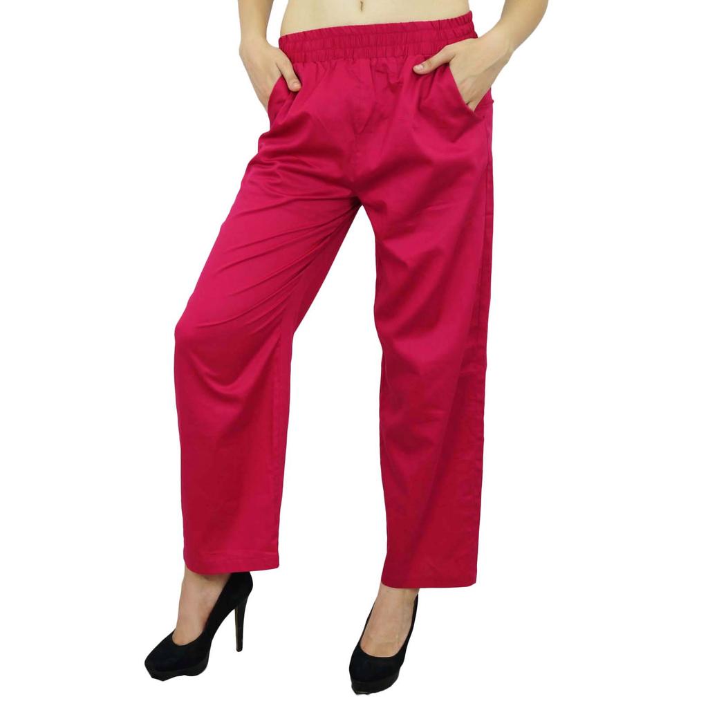 Bimba Women Long Pajama With Pockets Modal Cotton Night Pyjama Sleepwear