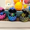 3D Printed Dragon Egg Ornament Vibrant Color Small Size Stress Relief Fidget Toy Adorable Cartoon Dragon Statue