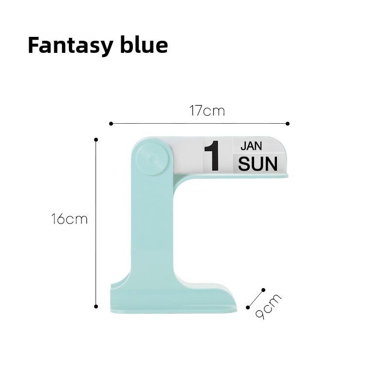 

Design Desktop Calendar, Page-turning Desk Calendar, Creative and Simple Living Room Small Decoration, Office Stationery синий