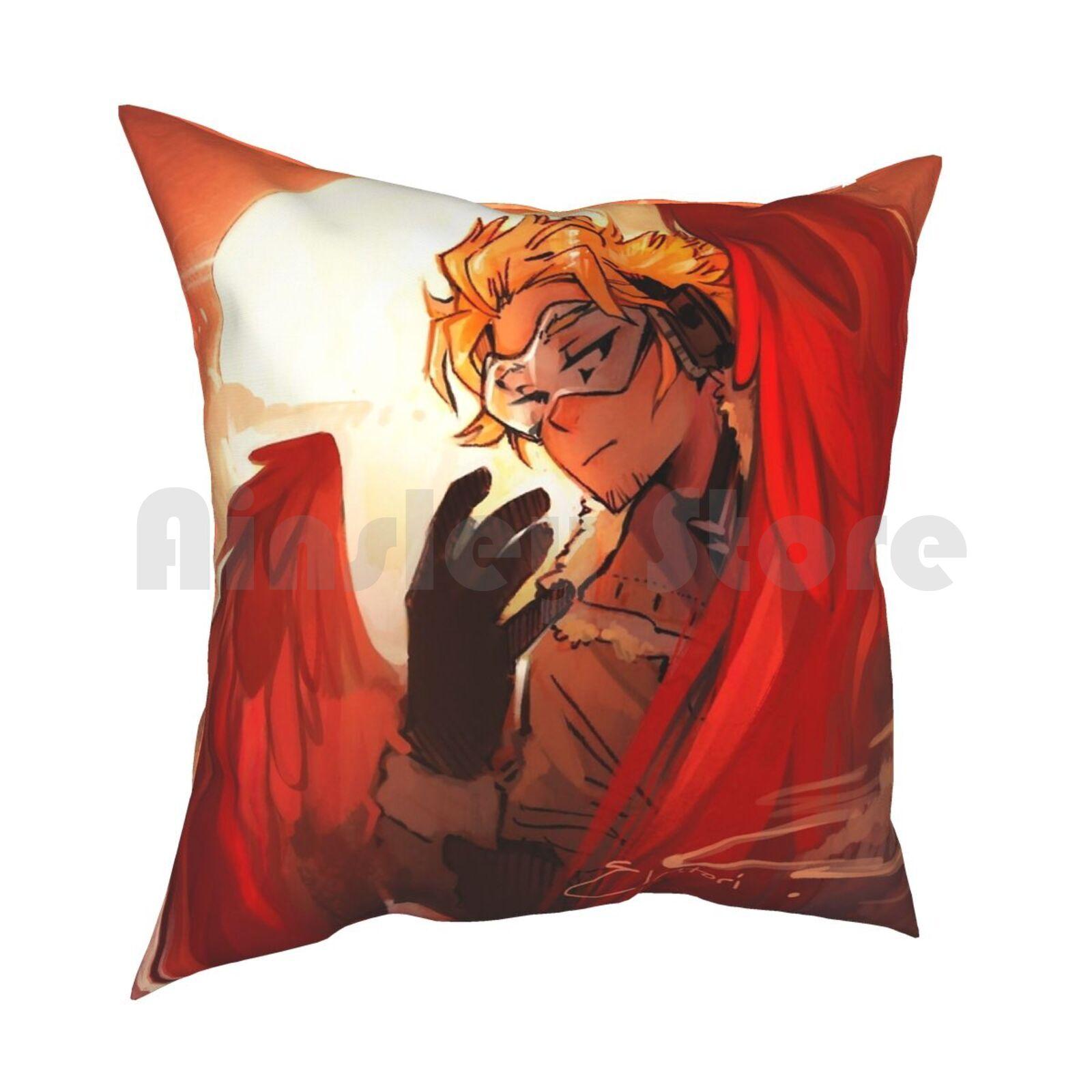 Hawks Pillow Case Printed Home Soft Throw Pillow Bnha Hawks 30x30cm 12x12in