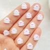 50Pcs Cute Mini Cartoon Halloween Ghost Series Flat Back Rhinestone Bead Scrapbook DIY Manicures Appliques Accessories Crafts