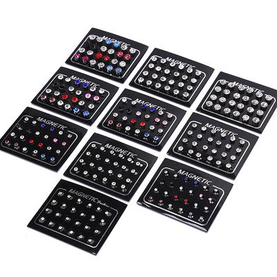 24 stuks/set magnetische niet-piercing clip ronde oorbellen sieraden