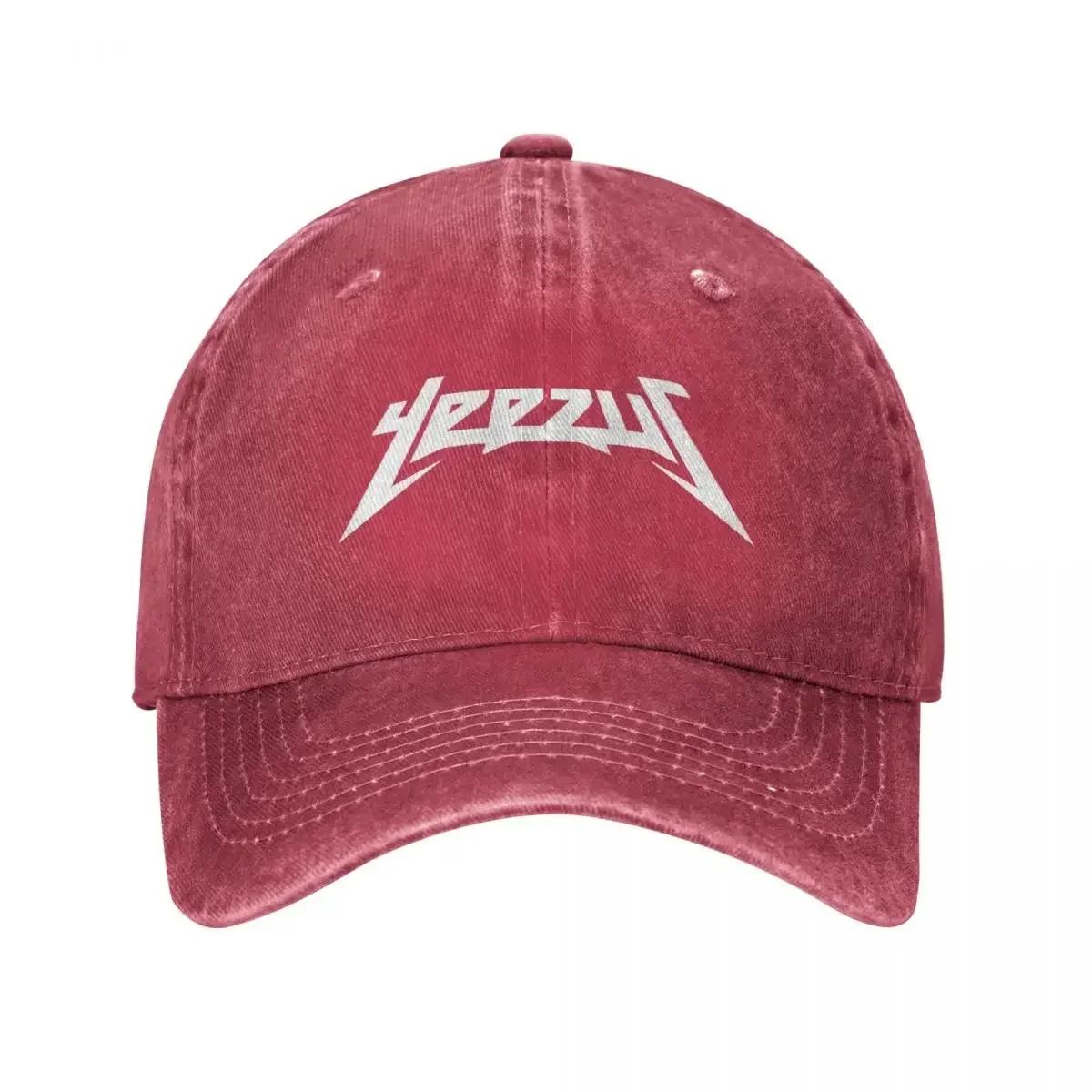 Kanye Logos Unisex Baseball Cap Hip Hop Distressed Cotton Caps Hat Casual Outdoor Activities Sun Cap One Size