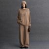 Set di maglieria casual da donna in cashmere, vestibilità larga, tre pezzi, per Autunno/Inverno