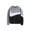 Nike Logo Print Long Sleeve Sweatshirt Men Tops Gray Black AR3089-011