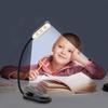 LED Clip On Book Light, 3 Brightness Flexible Night Reading Lamp and Eye Charging Night Light for Kids   On Book