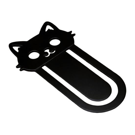 Jijijing 3D Printed Cat Bookmark, Stable Clamping Book Clip, Not Easy To Fall Off Non-Scratch Practical Reading Mark for Accessory