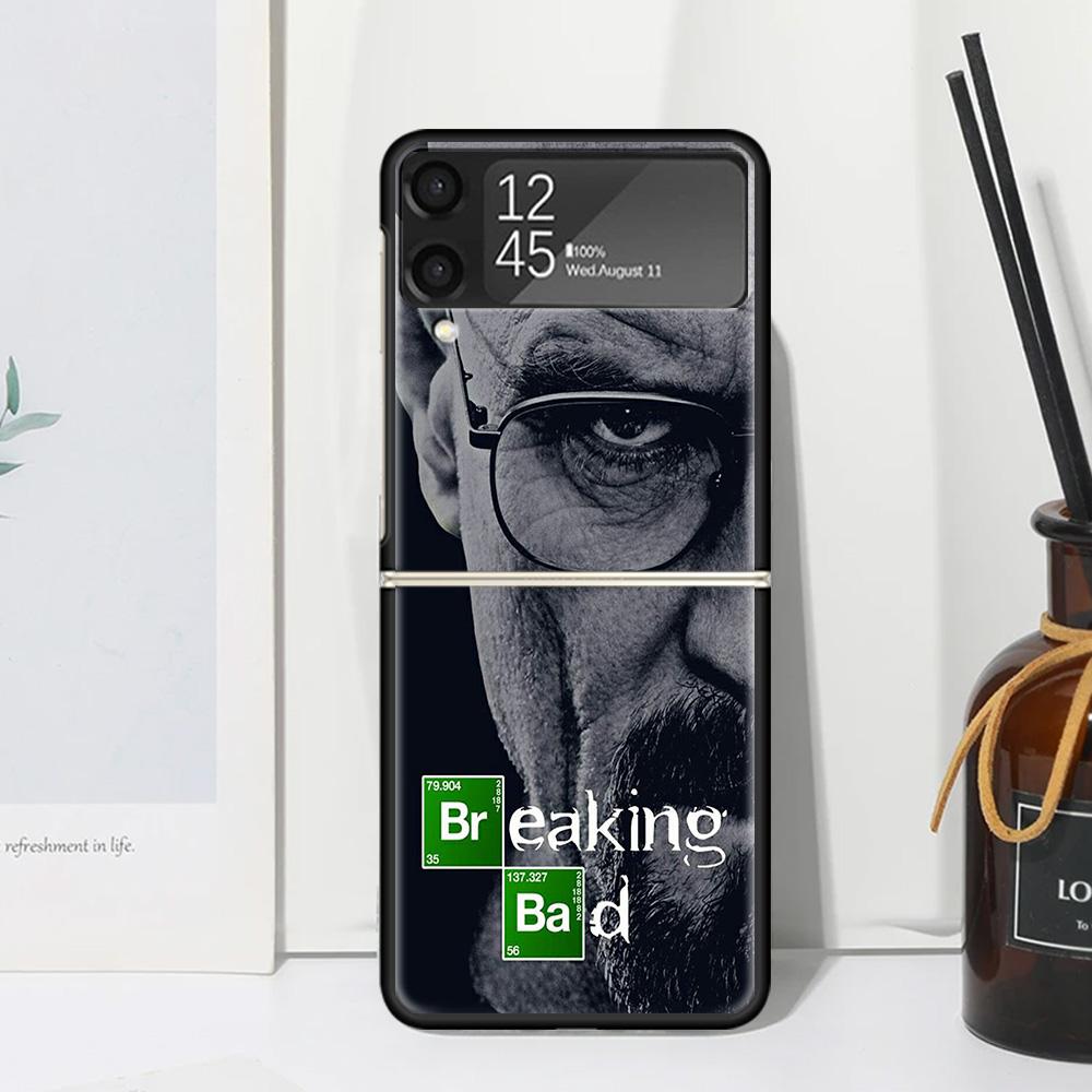 Breaking Bad WalterWhite Phone Case For Samsung Galaxy Z Flip 7 Flip7 Zflip 6 Flip6 5 Flip5 4 Flip4 3 Flip3 5G Fundas Black Cove